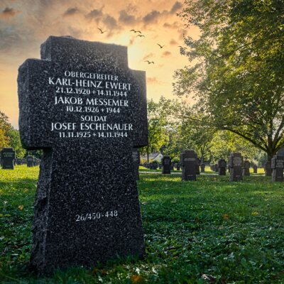 Soldatenfriedhof in Andilly, Frankreich